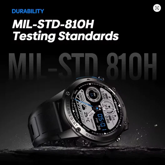 Zeblaze Stratos 2 Ultra GPS Smartwatch – Dual-Band GNSS & 10ATM Pro Fit - Image 2 of 4