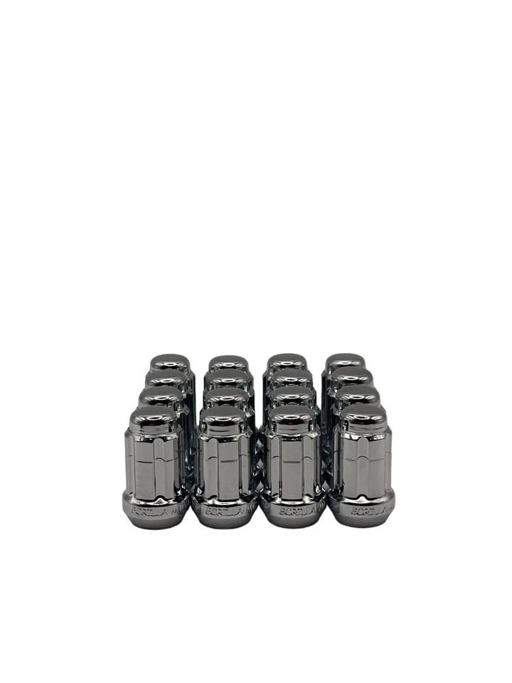 (24) Spline Lug Nuts M12x1.25 Chrome Gorilla For Subaru Infiniti BRZ Impreza - Image 4 of 4
