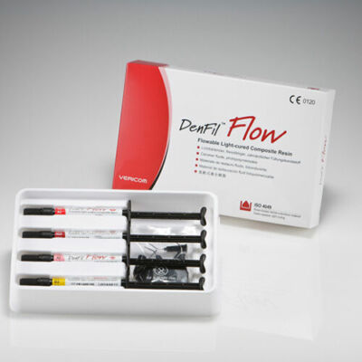 VERICOM DenFil Flow Flowable Composite Kit Package A1 4x 2g Syringe 20 Tips