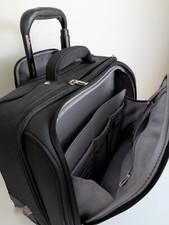 SOLO New York 16" Rolling Overnight Suitcase Padded Laptop Underseat Carry On