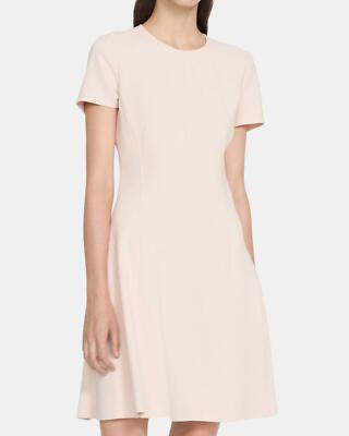 embroidered shift dress in admiral crepe Annie Embroidered Wool Dress main image 0