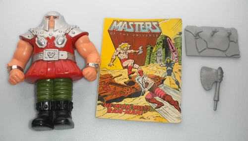 100% Complete 1982 Ram Man MOTU Masters of the Universe Vintage Figure & Comic