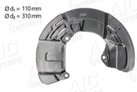 AIC Spritzblech, Bremsscheibe Vorderachse Links FüR Volvo