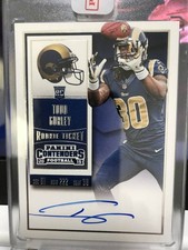 NFL TODD GURLEY AUTO 2015 Panini Contenders Rookie Ticket Football On Card
