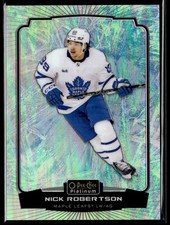 2022-23 O-Pee-Chee Platinum Arctic Freeze Nick Robertson 80/99 Toronto Maple