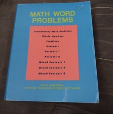 Math word problems. wear on outside. pages in great shape with no writing