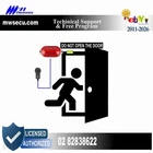 door open remind alarm DIY kit with 12v power plug siren strobe red