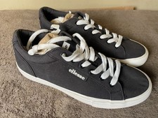 Ellesse Heritage Stefania Vulc Black Men's Canvas Sneakers Black-NEW