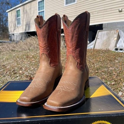 Men s Brown Cowboy Boots. Solid Design Boots for Men. Botas Vaqueras Hombre