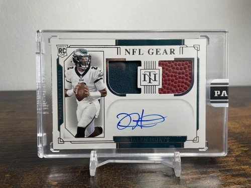 2020 Panini National Treasures Jalen Hurts 1/1 Patch Auto Eagles 2025 Black Box