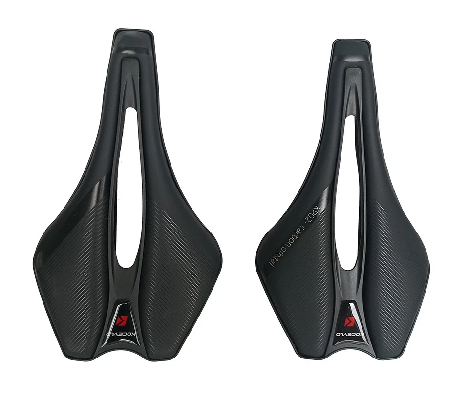 Sillín de bicicleta con riel de carbono y acero nariz corta asiento ligero de carretera MTB 138 X 245 mm Foto 2 de 4