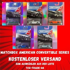 Matchbox AMERICAN CONVERTIBLE Series - Liste zum Auswählen - NEU OVP - USA GGF12