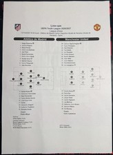 TEAMSHEET : Atl&eacute;tico Madrid U19 v Manchester United U19 UEFA Youth League 2026