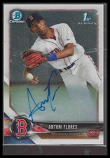 2018 Bowman Chrome #BCPA-AF Antoni Flores Prospects Autographs Boston Red Sox