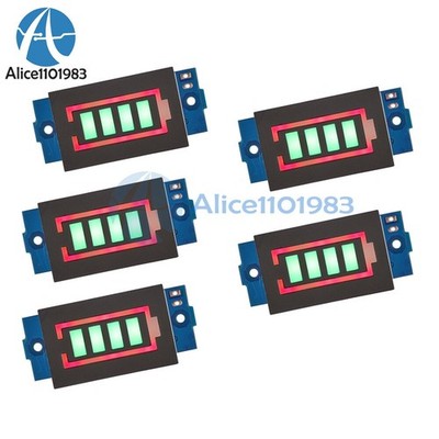 5pcs 1-5S Universal   Meter Capacity Indicator Module Green Display Meter #qm