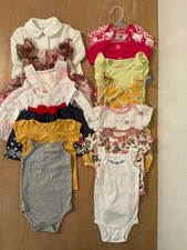 Carter's, Gerber, Others Infant Girls Clothing Lot of 14 3 New 6-9 Months