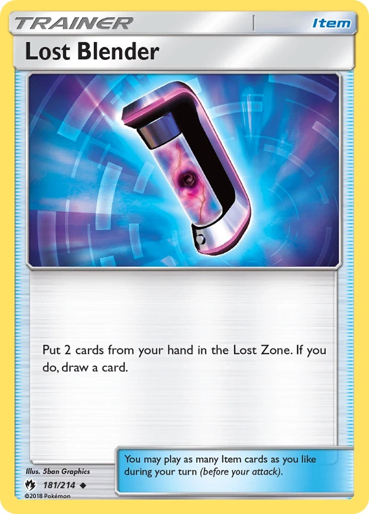 Pokemon LOST BLENDER Sun & Moon Lost Thunder 181/214 NM/Mint PACK FRESH