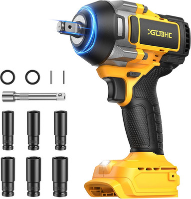Cordless Impact Wrench for Dewalt 20V Battery, 1254Ft-Lbs (1700N.M) 1/2 Inch Ele