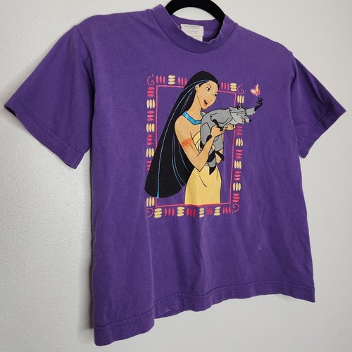 Vintage Kids Youth Pocahontas Disney Movie Promo 90s y2k Double Sided - Picture 2 of 5