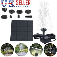 Solar Panel Powered Water Feature Pump Garden Pool Pond Fish Aquarium Fountain