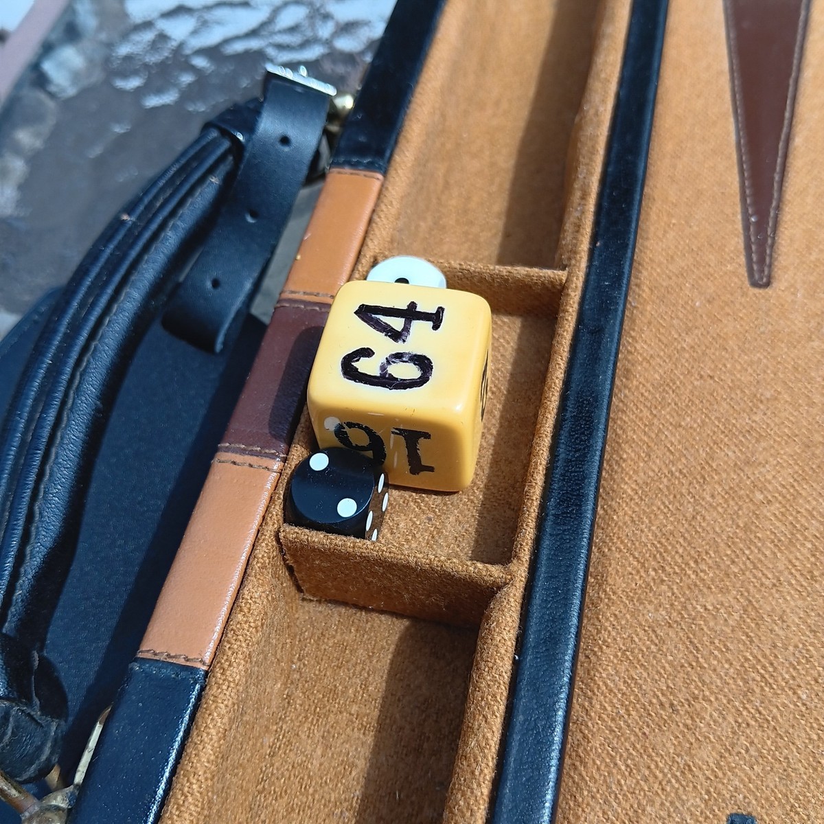 Aries Of Mexico Vintage Large 21in Tournament Backgammon Set, With