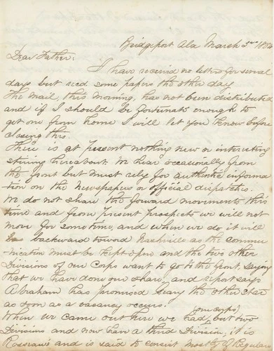 George W.H. Calver Civil War ALS – 147th PA Assistant Surgeon Letter 1864