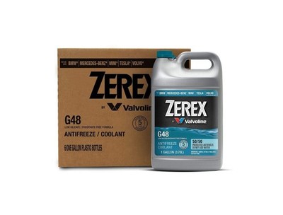 Zerex G48 Antifreeze Coolant 50/50 - Ready-to-Use - 1 Gal (6pk)