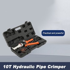 10T Hydraulic Pipe Crimper Tube Press Clamp Pliers Hydraulic Crimping Tool