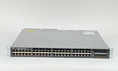 Cisco Catalyst WS-C3650-48FS-L Ethernet PoE+ Switch 48x 1GbE RJ45 4x SFP 2x PSU