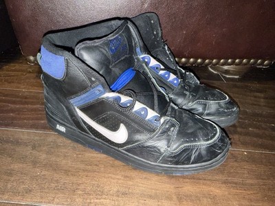 NIKE AIR SZ 10.5 FORCE 2 Black White Sport Royal 2003 VINTAGE NBA basketball