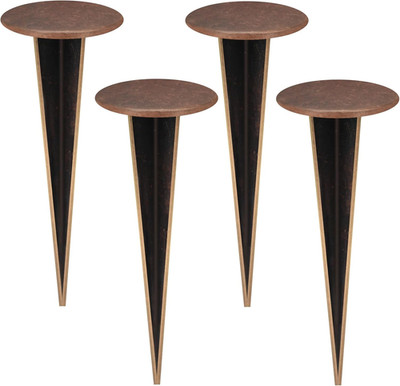 4 Pack Permanent Property Line Markers, 7X3 Inch Brass Boundary Markers for Prop