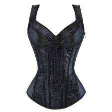 Steampunk Overbust Corset with Cup Waist Trainer Bustier