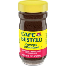 Cafe Bustelo Dark Roast Instant Espresso Coffee 7.05 oz Jar