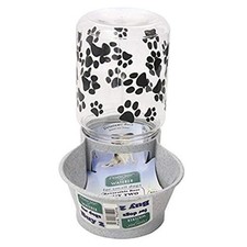 Reversable Water or Dry Food Feeders for Cats and Dogs  Small Granite
