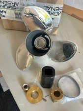 13 1/4x17 Stainless Boat Propeller for Mercury Engine 40-140HP 15 Tooth 17"Pitch