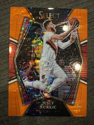 2021-22 Select Premier Level Neon Orange Pulsar Prizm FOTL Jusuf Nurkic 6/15