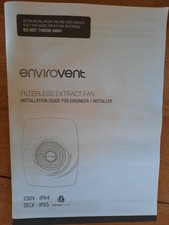 Image of Envirovent EFHT2S-STD-SELV+ Filterless Extractor Fan 12V
