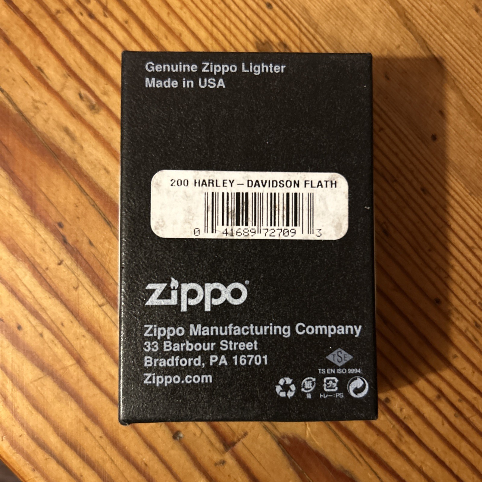 Vintage 2007 Harley Davidson Zippo Windproof Cigarette Lighter Original Box USA