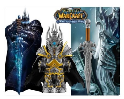 Custom Lego Warcraft Arthas Lich King Minifigur