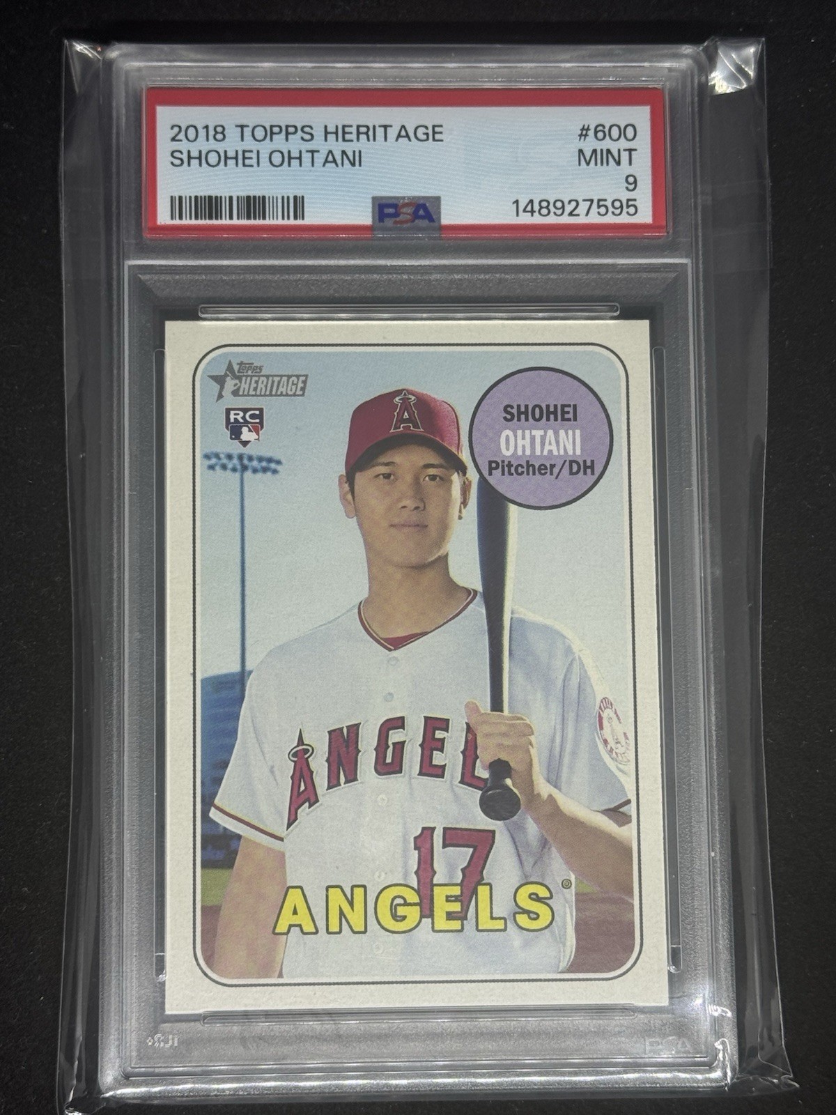 2018 Topps Heritage Shohei Ohtani Rookie #600 RC! 🔥 PSA 9!  view 11
