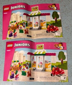 2015 LEGO JUNIORS SET# 10684-SUPERMARKET SUITCASE 134Pcs 2FIGS 100% COMP w/CASE