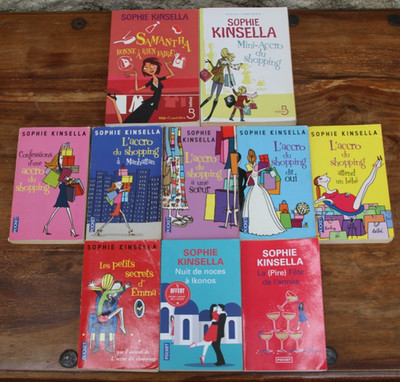 SOPHIE KINSELLA - SET MIT 10 BÜCHERN - DER SHOPPING-SÜCHTIGE - Von 2006 bis 2024 - BE