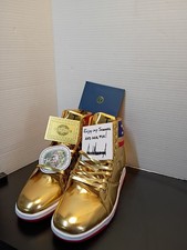 Trump Gold Sneakers Size 11  USA limited 0008/1000 MAGA 