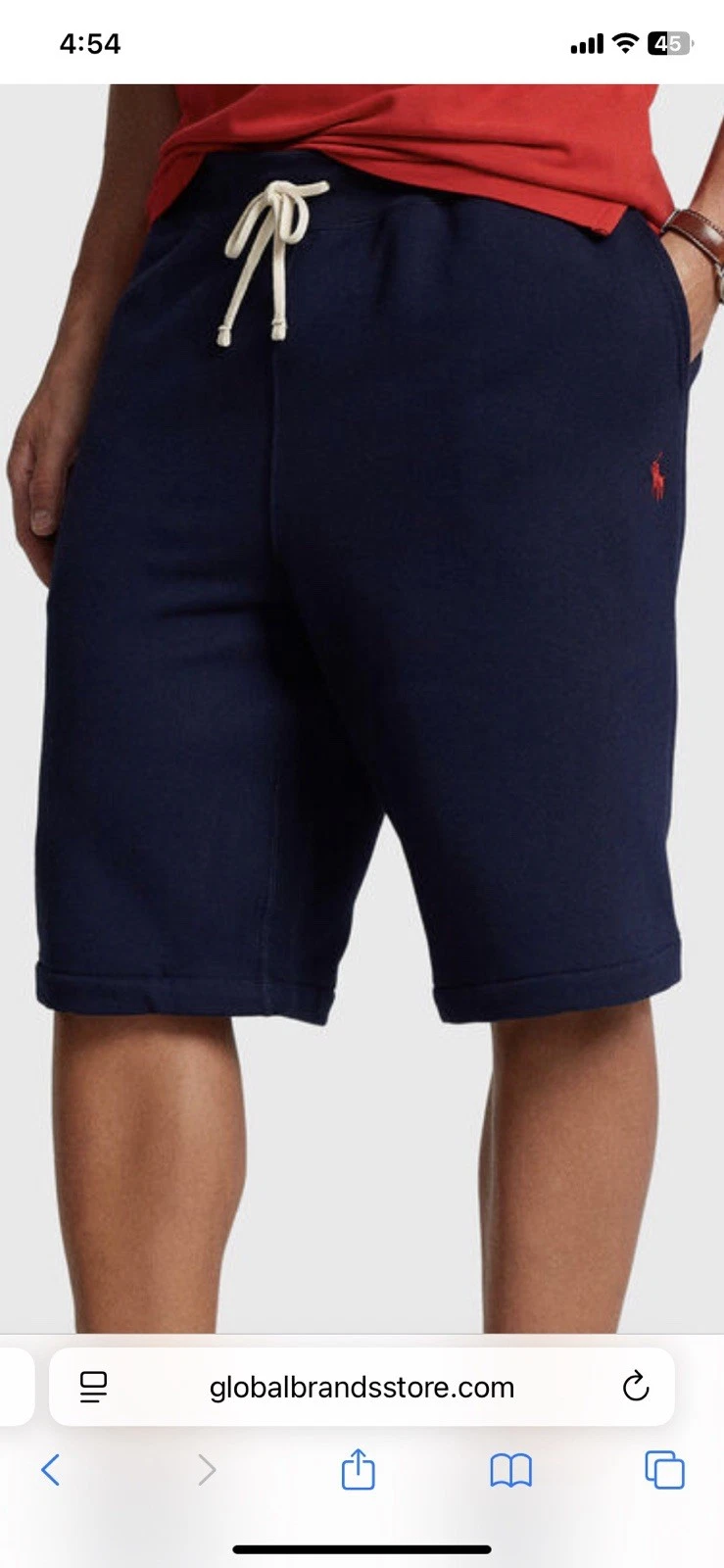 Polo Ralph Lauren 6XB Sweat Shorts Navy
