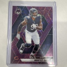 2025 Panini Mosaic Football Purple Scope #75 Montez Sweat