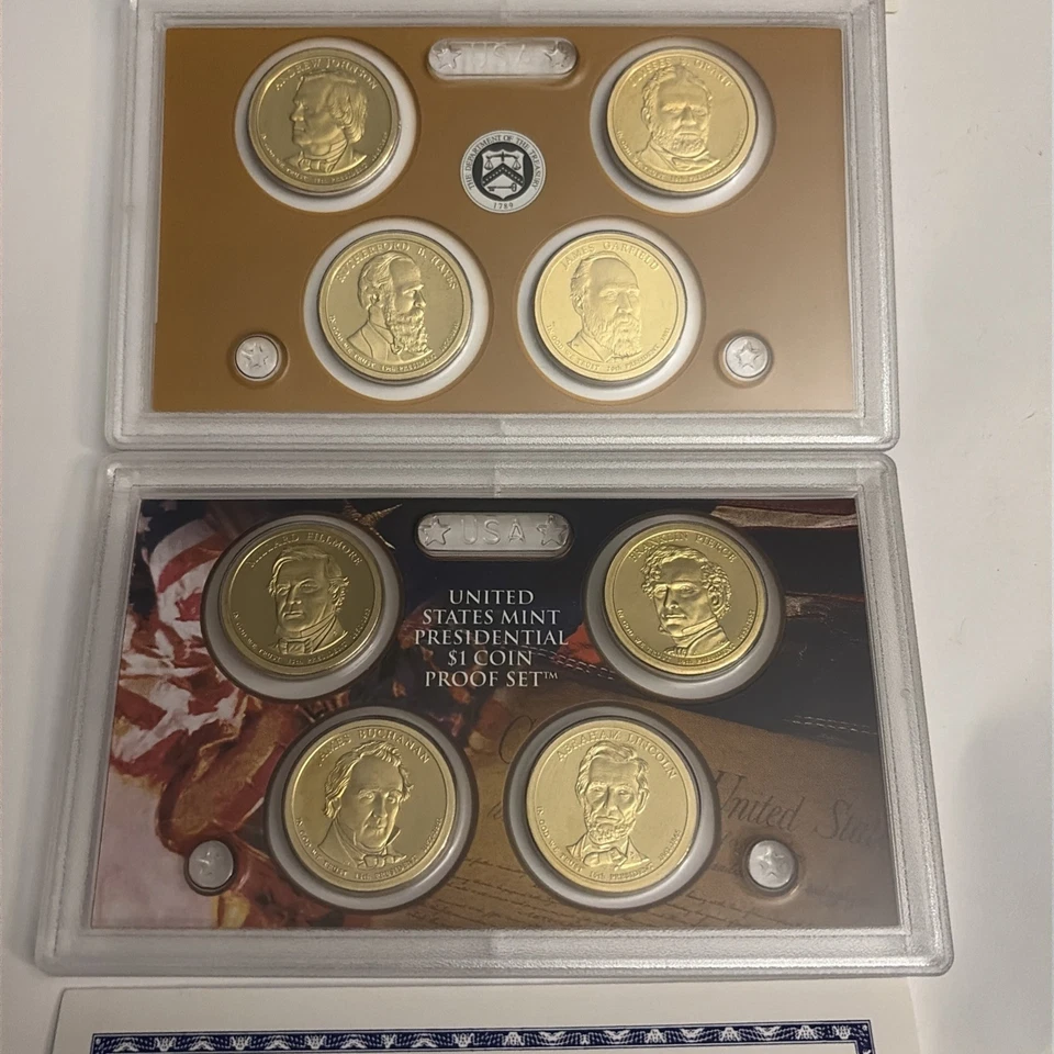 2010 and 2011 United States Presidential Dollars with Box and COA Lot of 2 - Image 2 of 4