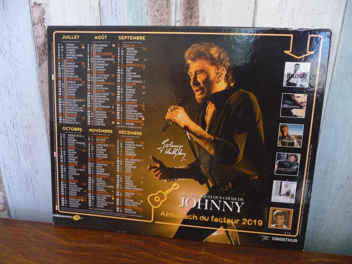 Calendrier Johnny Hallyday 2021 - Photos Daniel Angeli - Collector Neuf Sous Blister