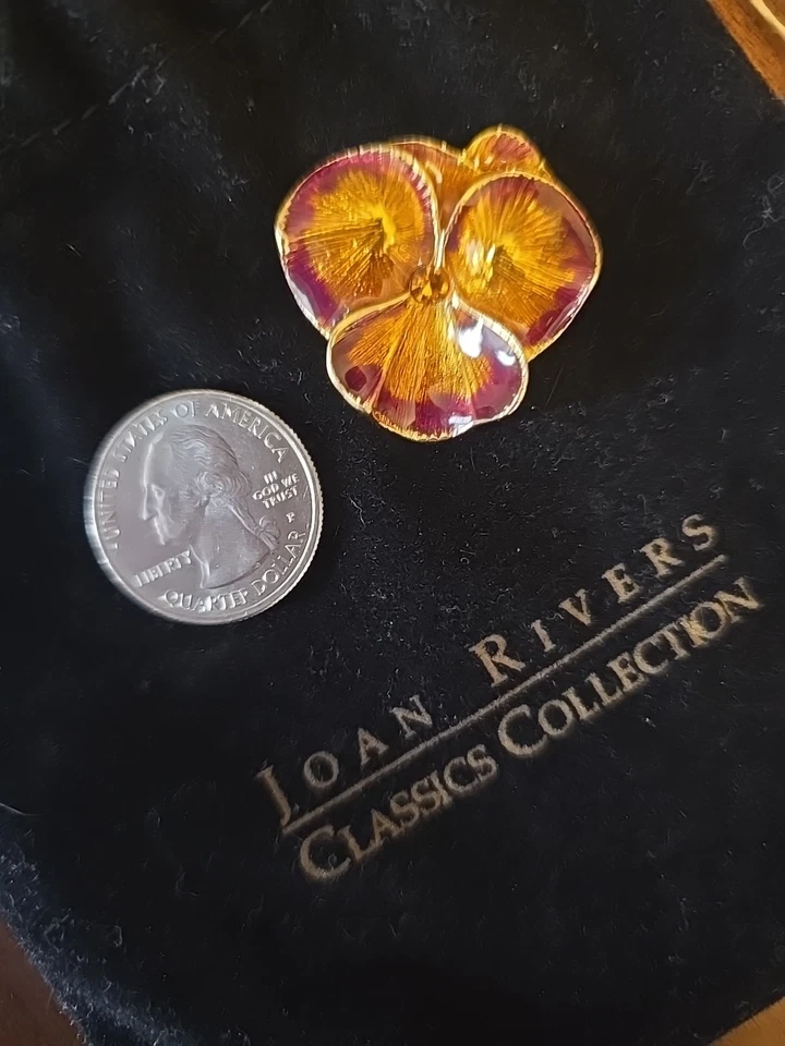 broche prendedor joan rivers pansy Foto 3 de 3