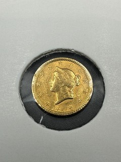 USA 1 DOLLAR 1852 1 65 GRAMM 0.900 GOLD