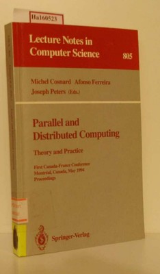 Parallel and Distributed Computing. Theory and Practice. (=Lectures in Computer 
